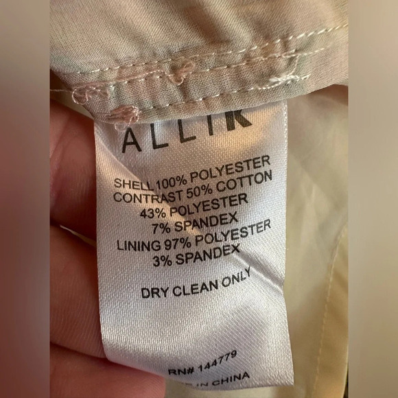 Allik ANTHROPOLOGIE Pastel Water Color Sheer Panel Sheath Midi M Racerback Zip - Picture 8 of 13